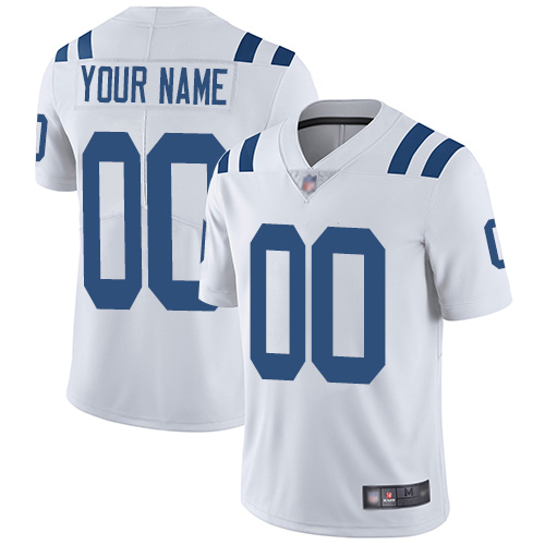 Men Indianapolis Colts Customized White Vapor Untouchable Custom Limited Football Jersey